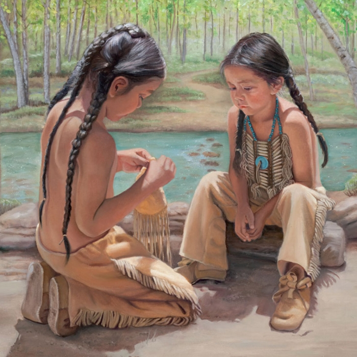 2 Native American Children Giclee Prints - My Brother